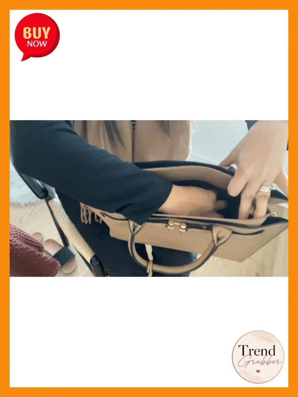 Structured Satchel Tote Work Handbag Faux Leather Crossbody Shoulder Bag
